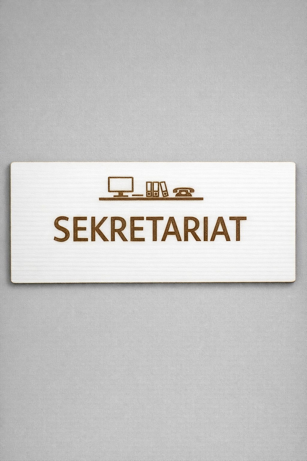 Inspiracja AI - tabliczka sekretariat dla szkoły w Grajewie