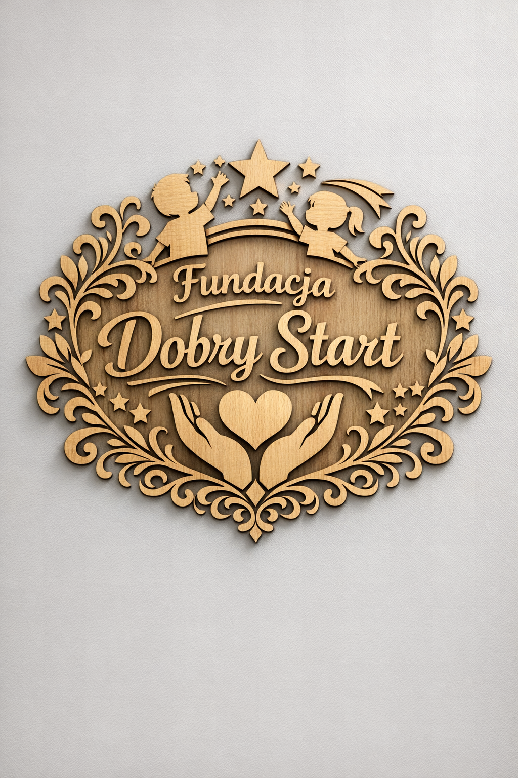 Inspiracja AI - Tabliczka dla fundacji w Ełku
