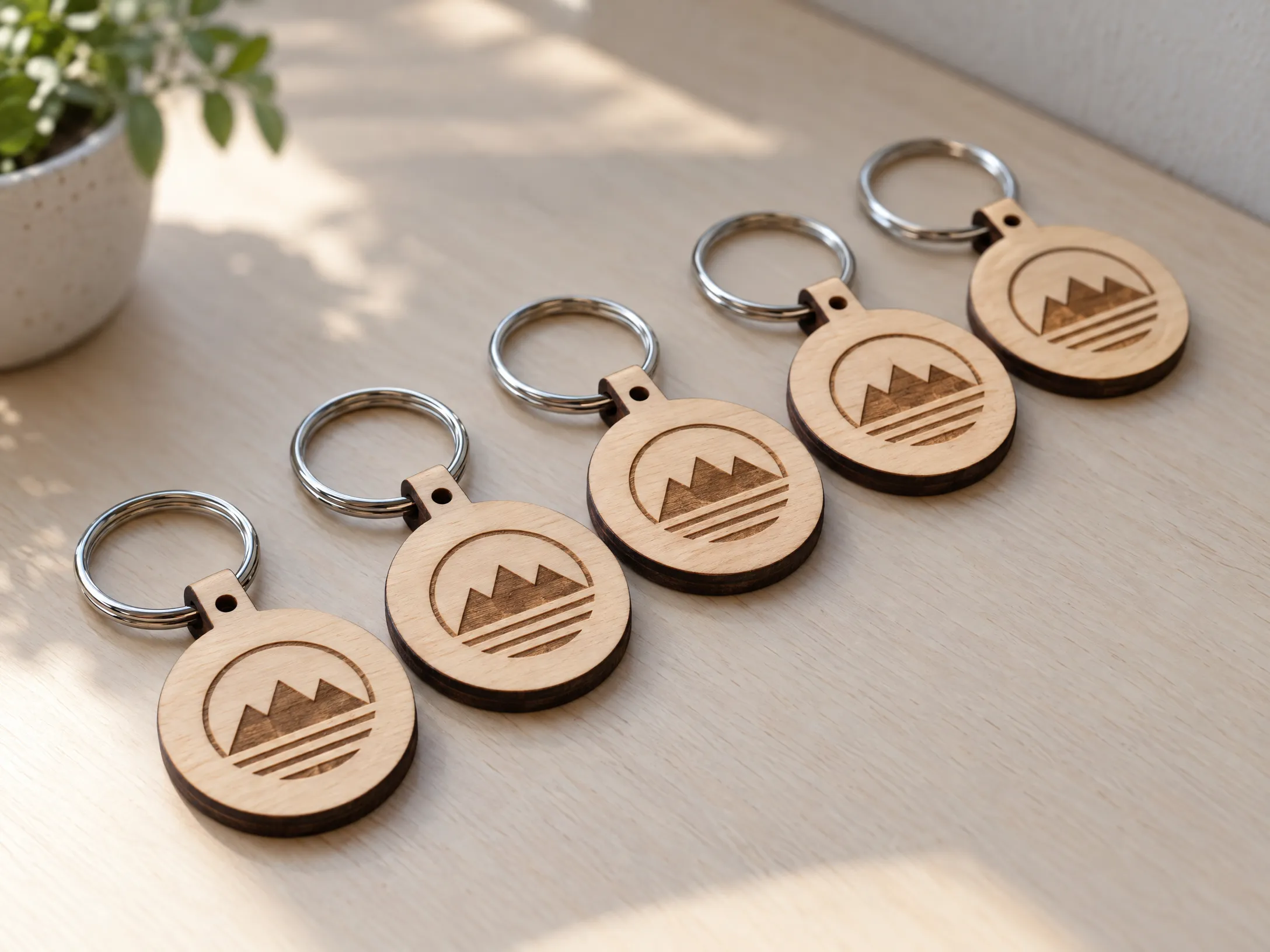 Realizacja: Breloki z logo firmy w seriach
