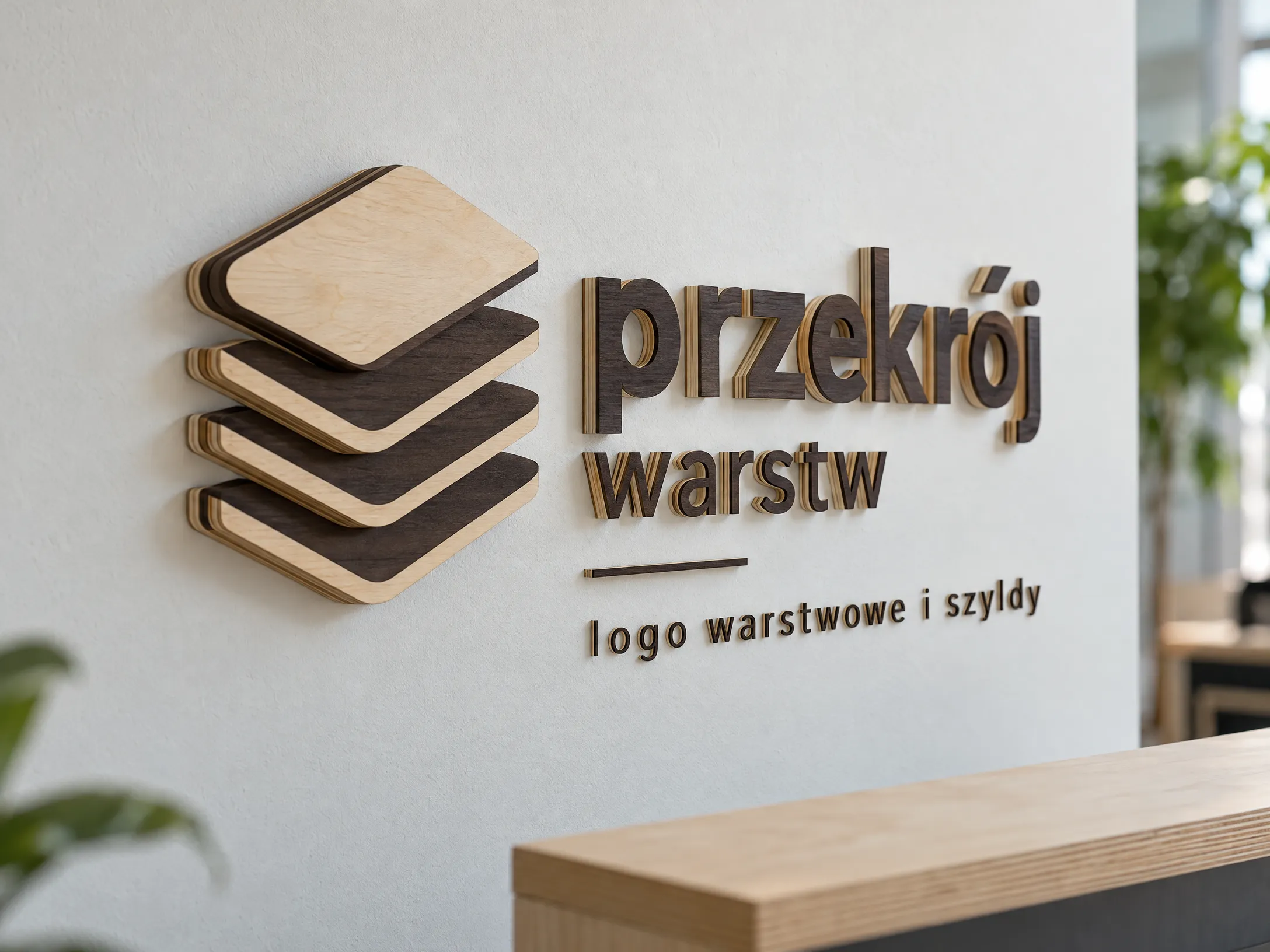 Realizacja: Logo warstwowe i szyldy ścienne