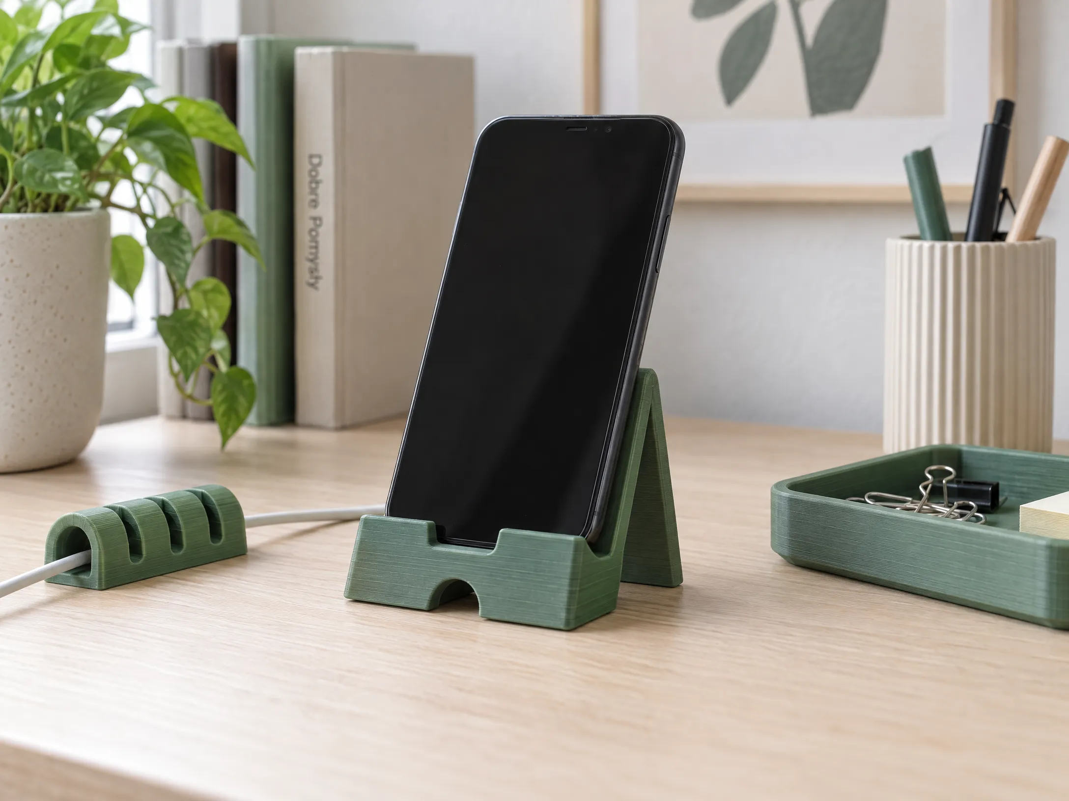 Realizacja: Organizery i uchwyty biurowe z druku 3D