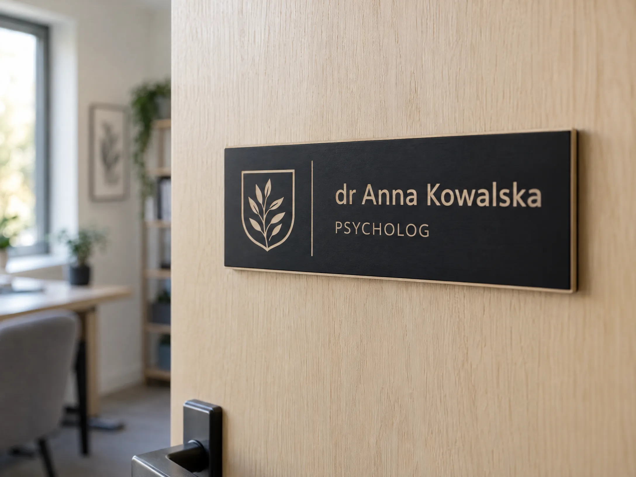 Realizacja: Tabliczki na drzwi gabinetów i sekretariatów